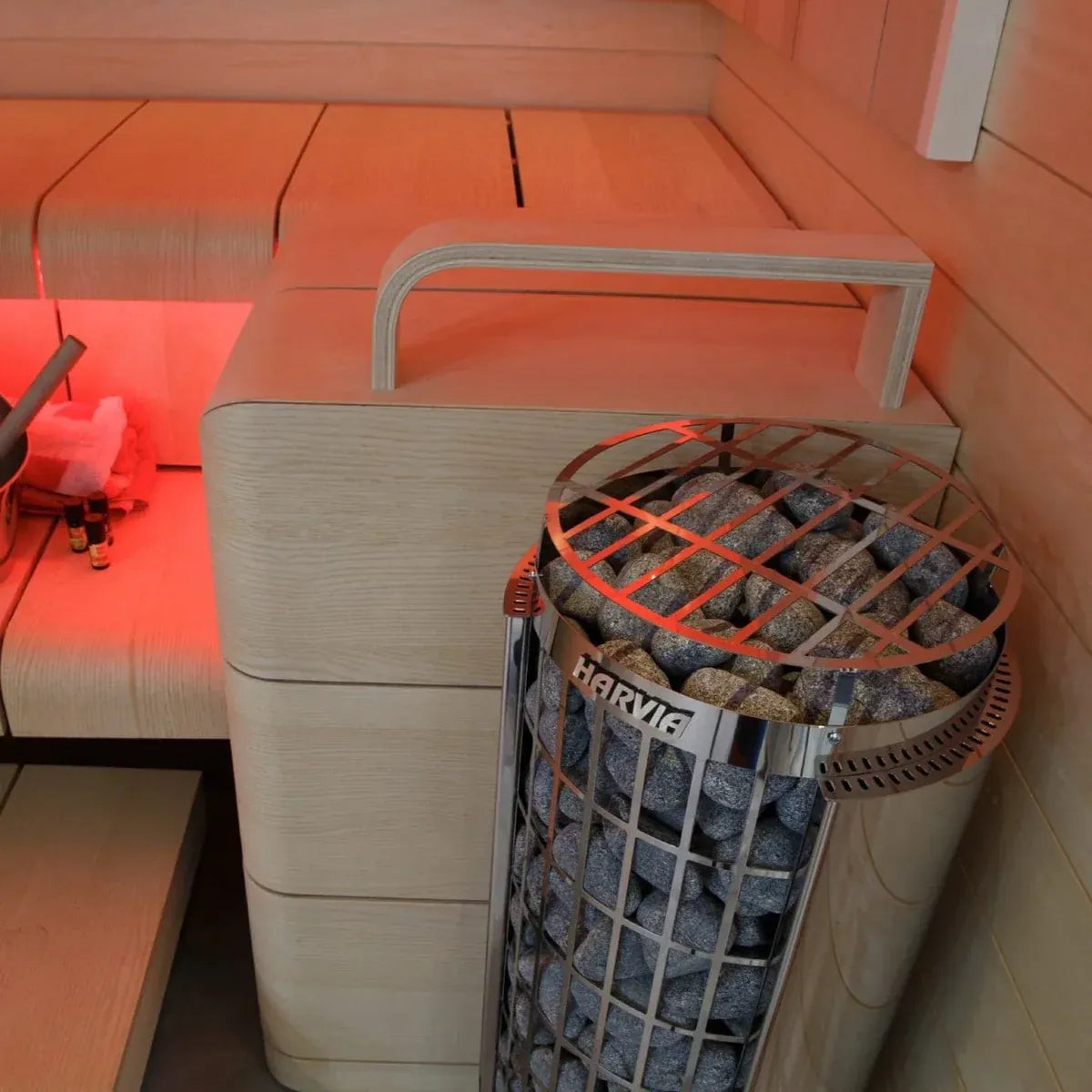 Harvia Cilindro Half Electric Sauna Heater Package – Includes Controller, WiFi & Stones