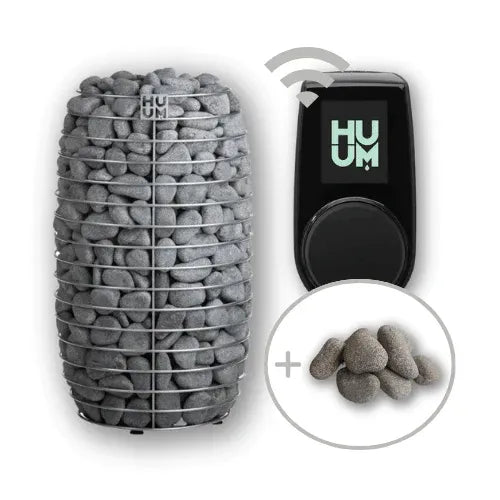 HUUM HIVE Mini 9kW Sauna Heater Package with UKU Controller & Stones