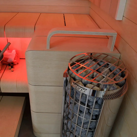 Harvia Cilindro Half Electric Sauna Heater Package – Includes Controller, WiFi & Stones